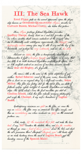 Offshore Quarantine Series 2, Episode 3 sailing instructions: The Sea Hawk.